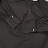 UNITED ARROWS 定価17600円 UWFM タックパフスリーブ ブラウス シャツ ブラック レディース ユナイテッドアローズ【中古】6-0905M∞