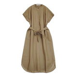 DRESSTERIOR ライトコットンシャツワンピース サイズ38 定価19800円 085-53001 ワンピース ブラウン レディース ドレステリア【中古】6-0717S♪