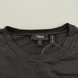 theory コットンスリムフィットショートスリーブTシャツ TINY TEE2 APEX TEE P サイズL 半袖Ｔシャツ カットソー 25SS ブラック レディース セオリー【中古】6-0717S♪