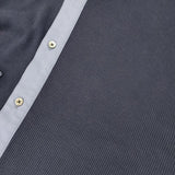 TOGA VIRILIS 切替シャツ ドッキングシャツ プルオーバー 長袖シャツ ブルー ネイビー メンズ トーガ【中古】6-0924M∞