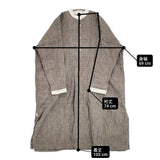 45R/45rpm インディゴリネンギマミックスツイードDRESS ワンピース ベージュ ネイビー レディース フォーティーファイブアールピーエム【中古】6-0721M♪