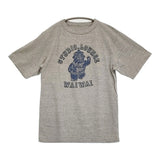 45R/45rpm ブル丸プリント 葉山店限定 STUDIO LOUNGE WAIWAI 半袖Ｔシャツ カットソー 杢グレー レディース フォーティーファイブアールピーエム【中古】6-0717S♪