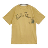 45R/45rpm ブルフラワーロゴプリントの908Tシャツ サイズ1 半袖Ｔシャツ カットソー イエロー レディース フォーティーファイブアールピーエム【中古】6-0717S♪