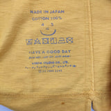 45R/45rpm ブルフラワーロゴプリントの908Tシャツ サイズ1 半袖Ｔシャツ カットソー イエロー レディース フォーティーファイブアールピーエム【中古】6-0717S♪