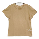 45R/45rpm おさんぽTシャツ サイズ1 日本製 コットン 半袖Ｔシャツ カットソー ベージュ レディース フォーティーファイブアールピーエム【中古】6-0717S♪