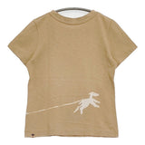 45R/45rpm おさんぽTシャツ サイズ1 日本製 コットン 半袖Ｔシャツ カットソー ベージュ レディース フォーティーファイブアールピーエム【中古】6-0717S♪