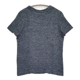 45R/45rpm モンサンミッシェル超ガーゼ リネンコットンニット 半袖Ｔシャツ カットソー ネイビー レディース フォーティーファイブアールピーエム【中古】6-0717S♪