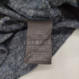 45R/45rpm モンサンミッシェル超ガーゼ リネンコットンニット 半袖Ｔシャツ カットソー ネイビー レディース フォーティーファイブアールピーエム【中古】6-0717S♪