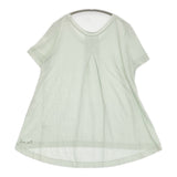 45R/45rpm リネン天竺テントTシャツ フレア 半袖Ｔシャツ カットソー ライトグリーン レディース フォーティーファイブアールピーエム【中古】6-0717S♪