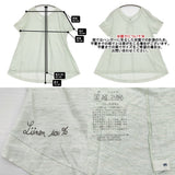 45R/45rpm リネン天竺テントTシャツ フレア 半袖Ｔシャツ カットソー ライトグリーン レディース フォーティーファイブアールピーエム【中古】6-0717S♪