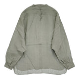 susuri リネンハルシャツ サイズ2 25-351 定価42900円 バンドカラー ブラウス シャツ 25SS ブルーグレー レディース ススリ【中古】6-0721M♪