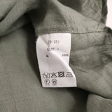 susuri リネンハルシャツ サイズ2 25-351 定価42900円 バンドカラー ブラウス シャツ 25SS ブルーグレー レディース ススリ【中古】6-0721M♪