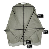 susuri リネンハルシャツ サイズ2 25-351 定価42900円 バンドカラー ブラウス シャツ 25SS ブルーグレー レディース ススリ【中古】6-0721M♪