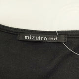 mizuiro-ind コットン ロング カーディガン ブラック レディース ミズイロインド【中古】6-0805G◎