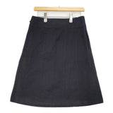 MARGARET HOWELL HEAVY COTTON TWILL SKIRT 578-6132002 サイズ3 スカート ブラック レディース マーガレットハウエル【中古】6-0916M∞