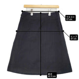 MARGARET HOWELL HEAVY COTTON TWILL SKIRT 578-6132002 サイズ3 スカート ブラック レディース マーガレットハウエル【中古】6-0916M∞