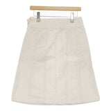 MARGARET HOWELL HEAVY COTTON TWILL SKIRT 578-6132002 スカート アイボリー レディース マーガレットハウエル【中古】6-0916M∞
