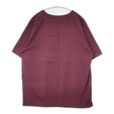 MICA & DEAL ロゴTシャツ 定価8800円 コットン 日本製 サイズF 半袖Ｔシャツ カットソー ワインレッド レディース マイカ＆ディール【中古】6-0828S△
