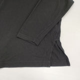 pas de calais ラフィ＆MVS天竺 長袖プルオーバー 製品染め ワイド カットソー 24AW ブラック レディース パドカレ【中古】6-0916M∞