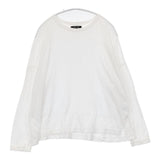 pas de calais ラフィ＆MVS天竺 長袖プルオーバー 製品洗い ワイド カットソー 24AW ホワイト レディース パドカレ【中古】6-0916M∞