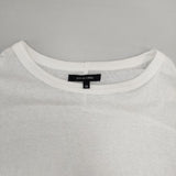pas de calais ラフィ＆MVS天竺 長袖プルオーバー 製品洗い ワイド カットソー 24AW ホワイト レディース パドカレ【中古】6-0916M∞