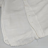 Vlas Blomme リネン レーヨン バンドカラー カットオフシャツ 長袖シャツ アイボリー レディース ヴラスブラム【中古】6-0910M∞