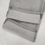YENN イエン イェン HIGH RISE TUCK WIDE PANTS 定価26400円 Y252-31067 サイズ36 デニムパンツ グレー レディース【中古】6-0912G∞