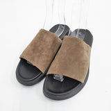 cesse セス Adam et Rope レザー サンダル クロ チャ メンズ【中古】6-0713S◎