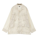 Ets.MATERIAUX スーピマ ファティーグ ジャケット 定価35200円 エディフィス購入 ジャケット 26SS アイボリー メンズ イーティーエスマテリオ【中古】6-0804M♪