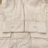 Ets.MATERIAUX スーピマ ファティーグ ジャケット 定価35200円 エディフィス購入 ジャケット 26SS アイボリー メンズ イーティーエスマテリオ【中古】6-0804M♪