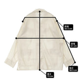 Ets.MATERIAUX スーピマ ファティーグ ジャケット 定価35200円 エディフィス購入 ジャケット 26SS アイボリー メンズ イーティーエスマテリオ【中古】6-0804M♪