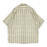 NICENESS BEAN ビーン プリンテッドシルクネルシャツ S/S 定価79750円 NN-1302Y13 半袖シャツ 24SS グリーン メンズ ナイスネス【中古】6-0804S♪