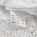 SINME コットンレースワンピース サイズM 刺繍 カットワーク 定価60480円 F06 ドレス ワンピース ホワイト レディース シンメ【中古】6-0717S♪