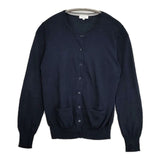 MACKINTOSH PHILOSOPHY ポケット付き コットン カーディガン ネイビー レディース マッキントッシュフィロソフィー【中古】6-0905M∞