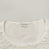MACKINTOSH PHILOSOPHY レース ティアード ノースリーブブラウス カットソー ホワイト レディース マッキントッシュフィロソフィー【中古】6-0717S♪