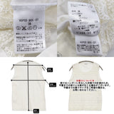 MACKINTOSH PHILOSOPHY レース ティアード ノースリーブブラウス カットソー ホワイト レディース マッキントッシュフィロソフィー【中古】6-0717S♪