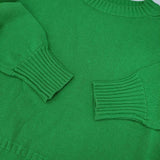 BEAMS BOY 5ゲージシェットガンジーニット 定価12100円 コットンアクリル セーター ニット グリーン レディース ビームスボーイ【中古】6-0905M∞