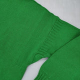 BEAMS BOY 5ゲージシェットガンジーニット 定価12100円 コットンアクリル セーター ニット グリーン レディース ビームスボーイ【中古】6-0905M∞