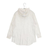 BEAMS BOY/Healthknit ワッフルプルオーバー サーマルフーディー パーカー ホワイト レディース ビームスボーイ/ヘルスニット【中古】6-0905M∞