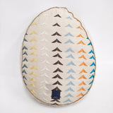 mina perhonen bird bird 刺繍 たまご型クッション エッグクッション egg インテリアその他 ベージュ 多色 レディース ミナペルホネン【中古】6-0715G◎