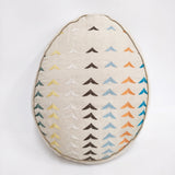 mina perhonen bird bird 刺繍 たまご型クッション エッグクッション egg インテリアその他 ベージュ 多色 レディース ミナペルホネン【中古】6-0715G◎