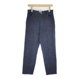 humoresque CA2401 日本製 シルクニットパンツ テーパード パンツ ネイビー レディース ユーモレスク【中古】6-0916G∞
