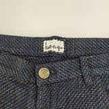 humoresque CA2401 日本製 シルクニットパンツ テーパード パンツ ネイビー レディース ユーモレスク【中古】6-0916G∞