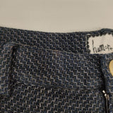 humoresque CA2401 日本製 シルクニットパンツ テーパード パンツ ネイビー レディース ユーモレスク【中古】6-0916G∞