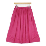 humoresque gather skirt ギャザースカート コットン CS2302 ロングスカート ピンク レディース ユーモレスク【中古】6-0916M∞