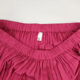humoresque gather skirt ギャザースカート コットン CS2302 ロングスカート ピンク レディース ユーモレスク【中古】6-0916M∞