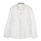 Chiclin 丸襟 サイズ3 L 日本製 製品洗い ブラウス シャツ ホワイト レディース チクリン【中古】6-0919M∞