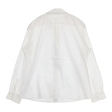 Chiclin 丸襟 サイズ3 L 日本製 製品洗い ブラウス シャツ ホワイト レディース チクリン【中古】6-0919M∞