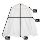 Chiclin 丸襟 サイズ3 L 日本製 製品洗い ブラウス シャツ ホワイト レディース チクリン【中古】6-0919M∞