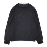 MARGARET HOWELL LINEN COTTON SILK JUMPER KNIT リネンコットンシルク 578-7163007 定価28600円 セーター ニット ブラック レディース マーガレットハウエル【中古】6-0916M∞
